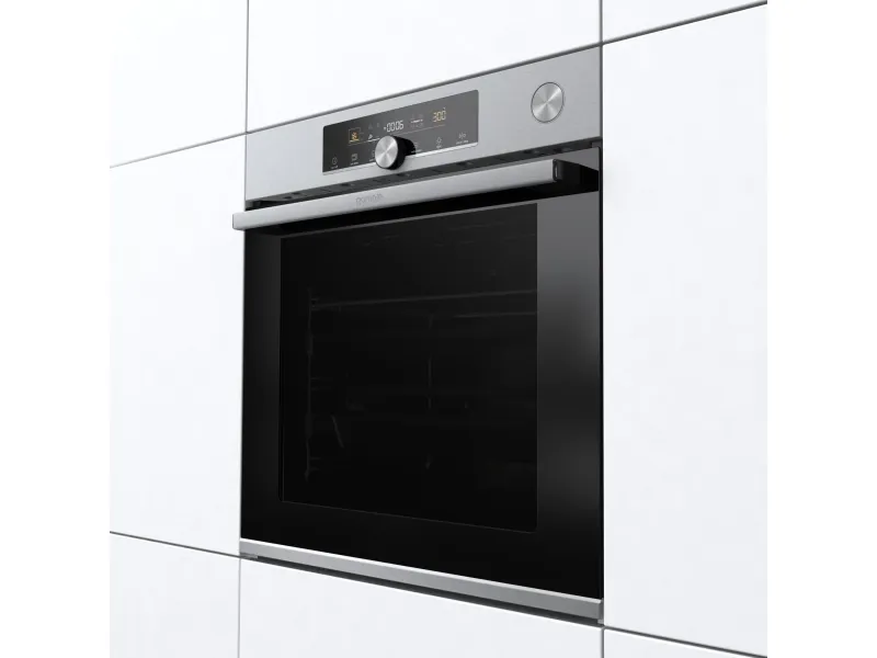 Gorenje Advanced BSA6747A04X - Ovn - med dampfunktion - til indbygning - niche - bredde: 56 cm - dybde: 55 cm - højde: 59 cm - med selv-rengøring - Klasse A  - rustfrit stål