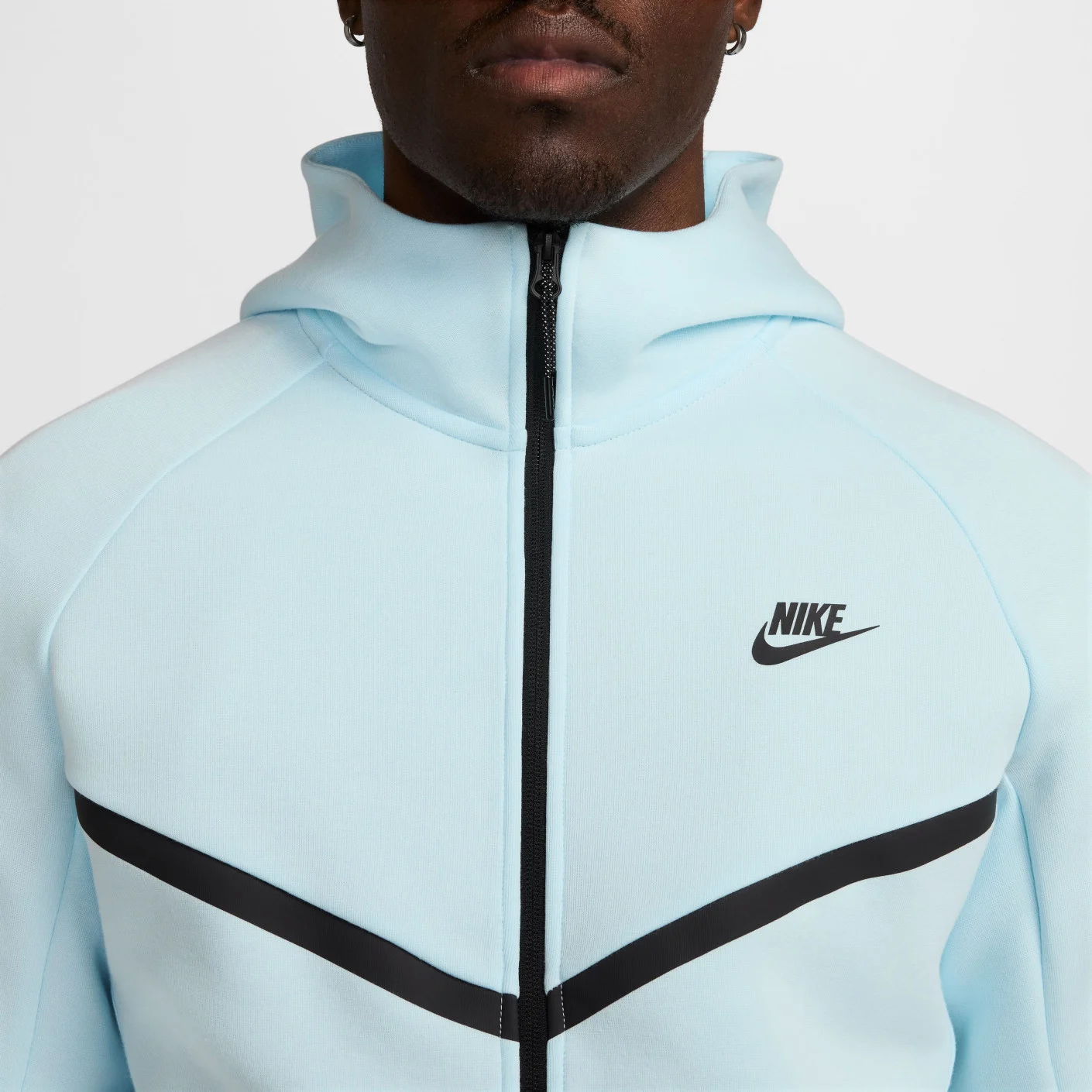 Nike Tech Fleece Sportswear Vest Lichtblauw Zwart