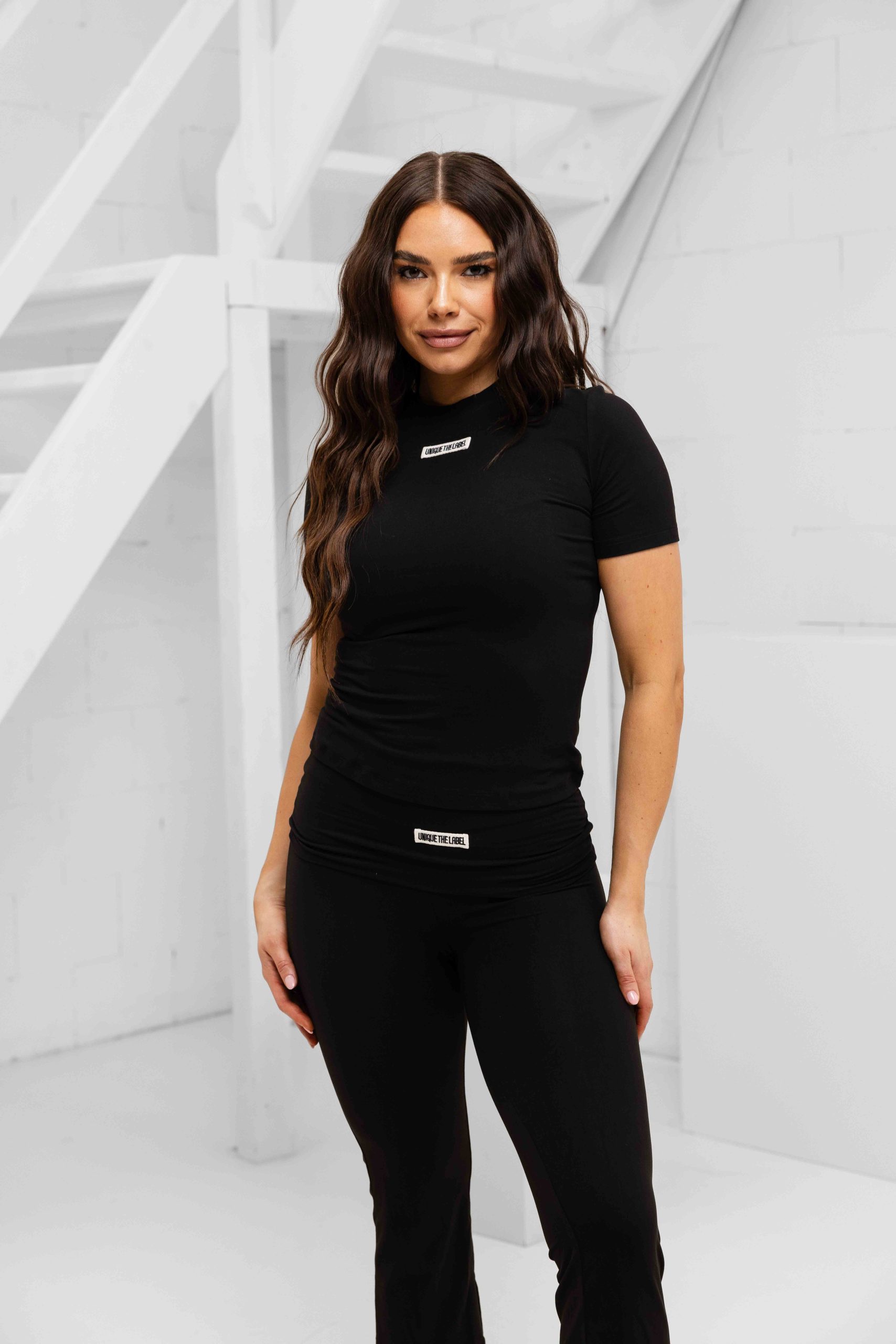 Unique The Label Nena Short Sleeve Dames Zwart