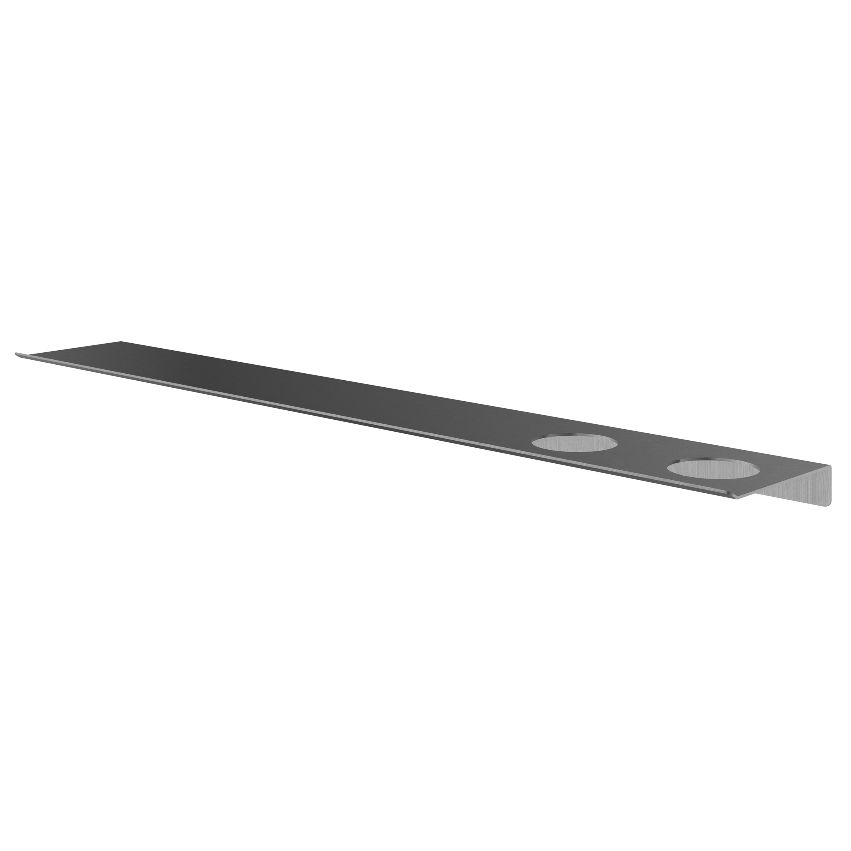 Hotbath &More planchet 80cm met twee uitsparingen voor een zeepdispenser of beker ijzer verouderd PVD