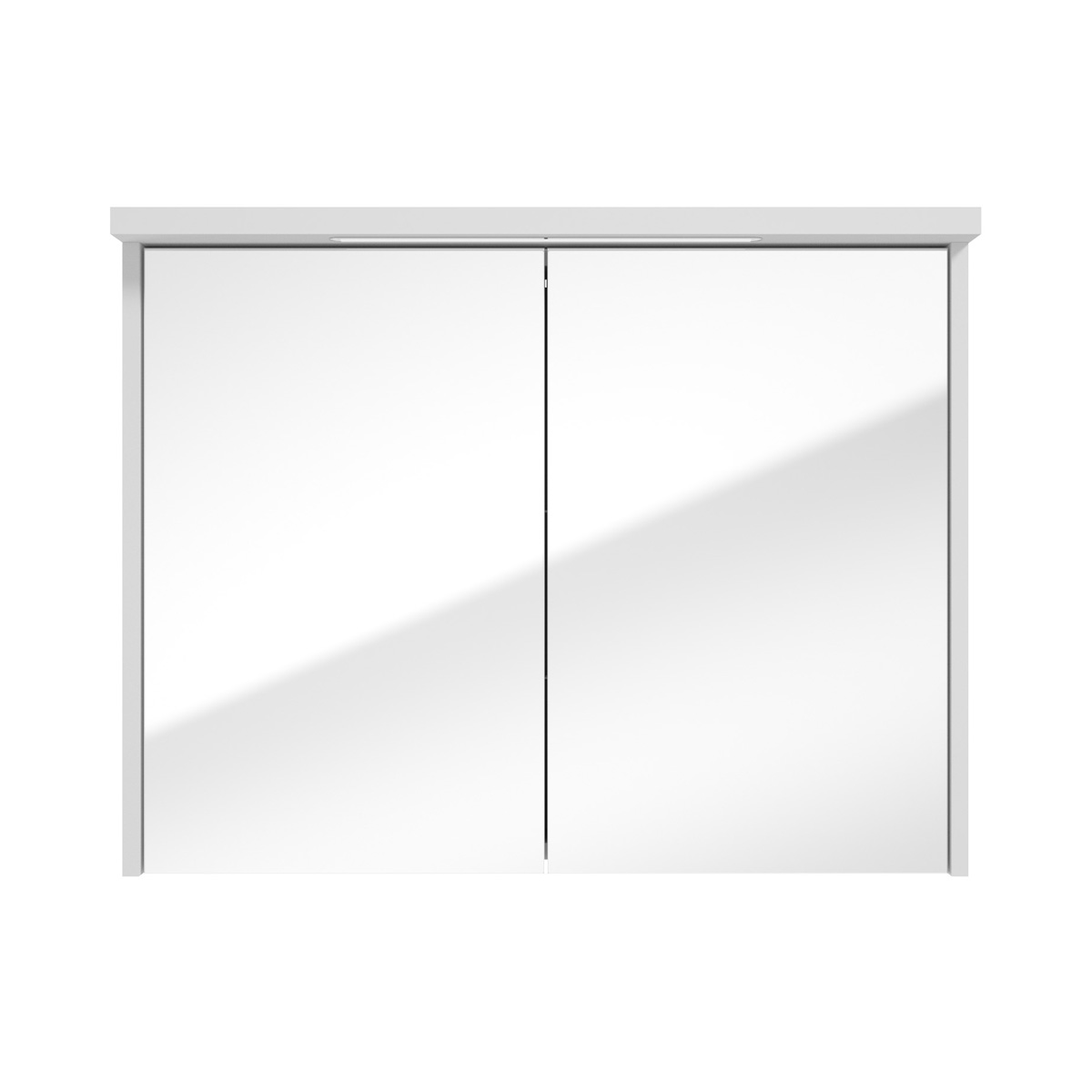 Fontana Grado spiegelkast met verlichting 80cm 2 deuren wit mat