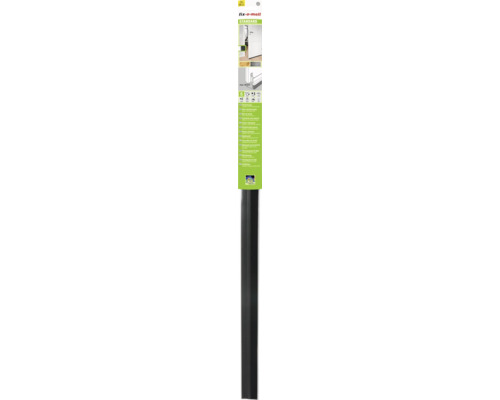 Standaard zwarte deurrubber 1 m x 46 mm