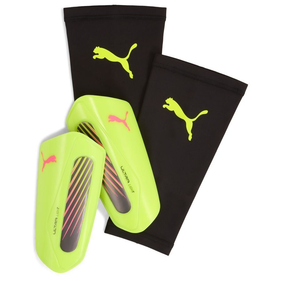 PUMA Protège-Tibias Ultra Light Chaussettes Audacity - Jaune/Argenté