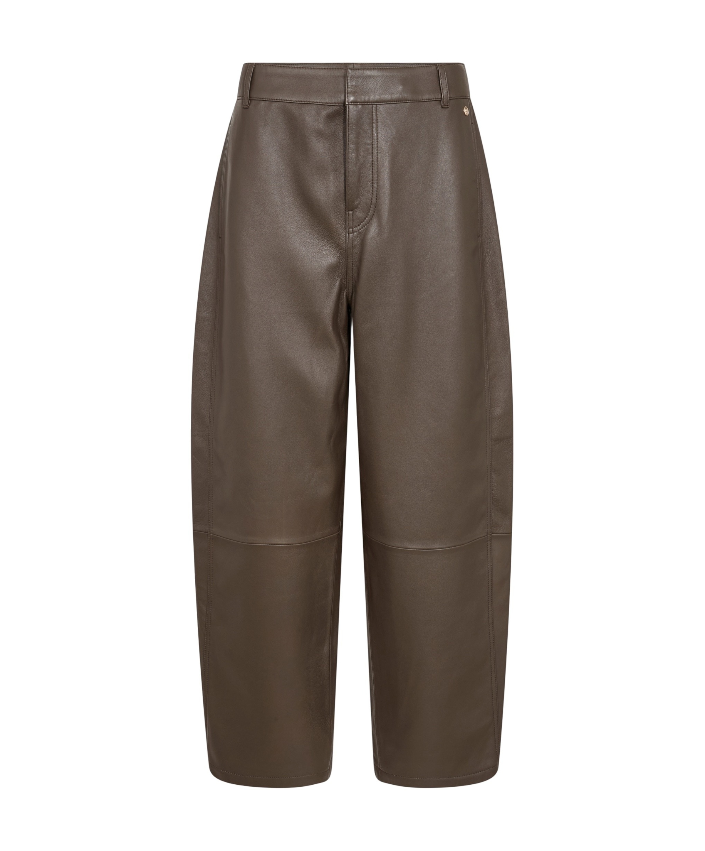 Mos Mosh MMBarrel Leather dames broek bruin