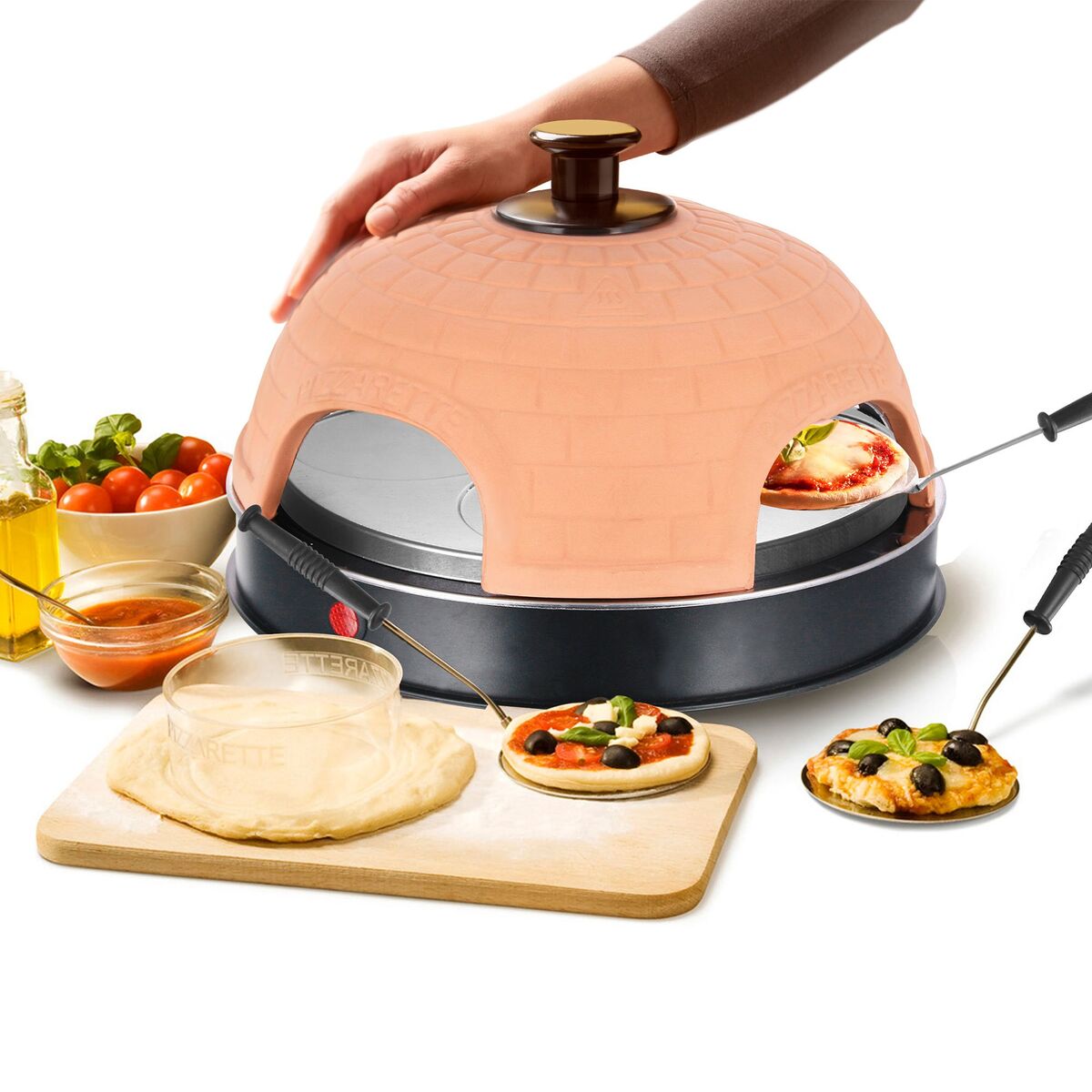 Pizzarette minipizzaovn for 4 pizzaer