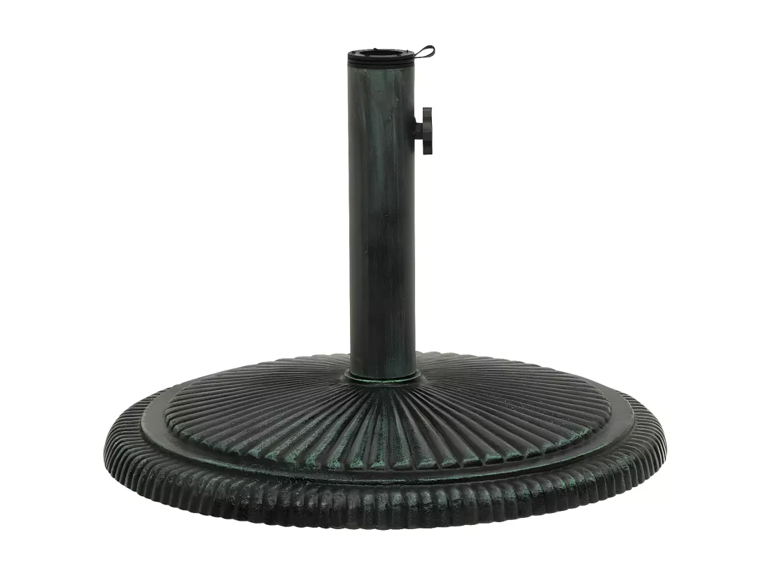 Prolenta Premium - Socle de parasol Vert 45x45x30 cm Fonte