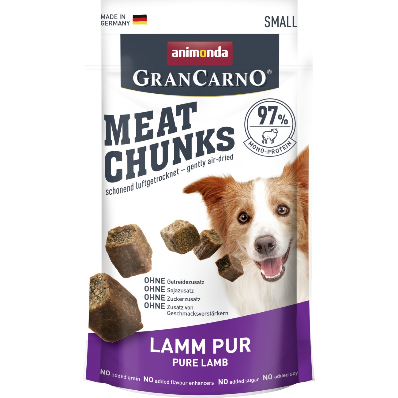 animonda GranCarno Meat Chunks Adult, Lamm 8x60 g