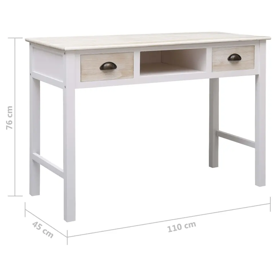 vidaXL - Wandtafel - Bruin - Hout