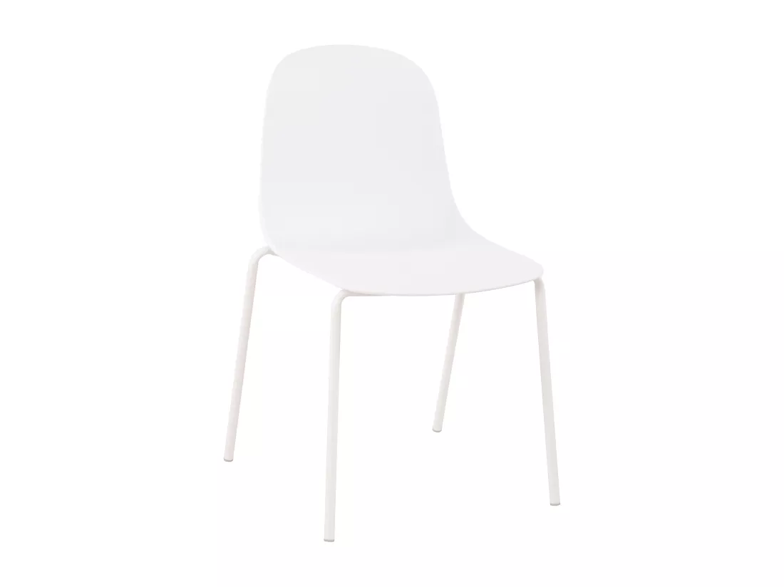 Chaise de conférence - Plastique - Blanc - Hardin
