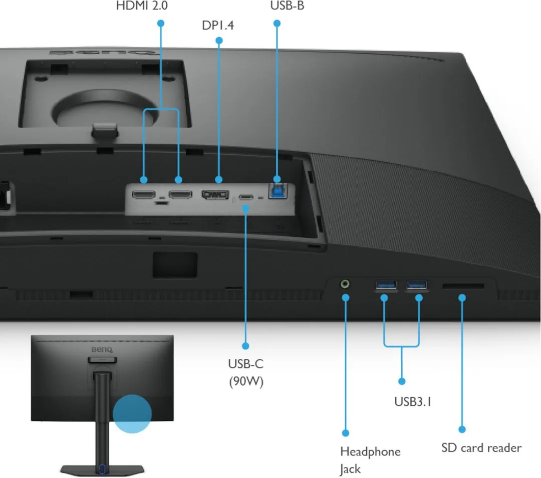 BenQ PhotoVue SW272U Écrans de bureau et professionnels