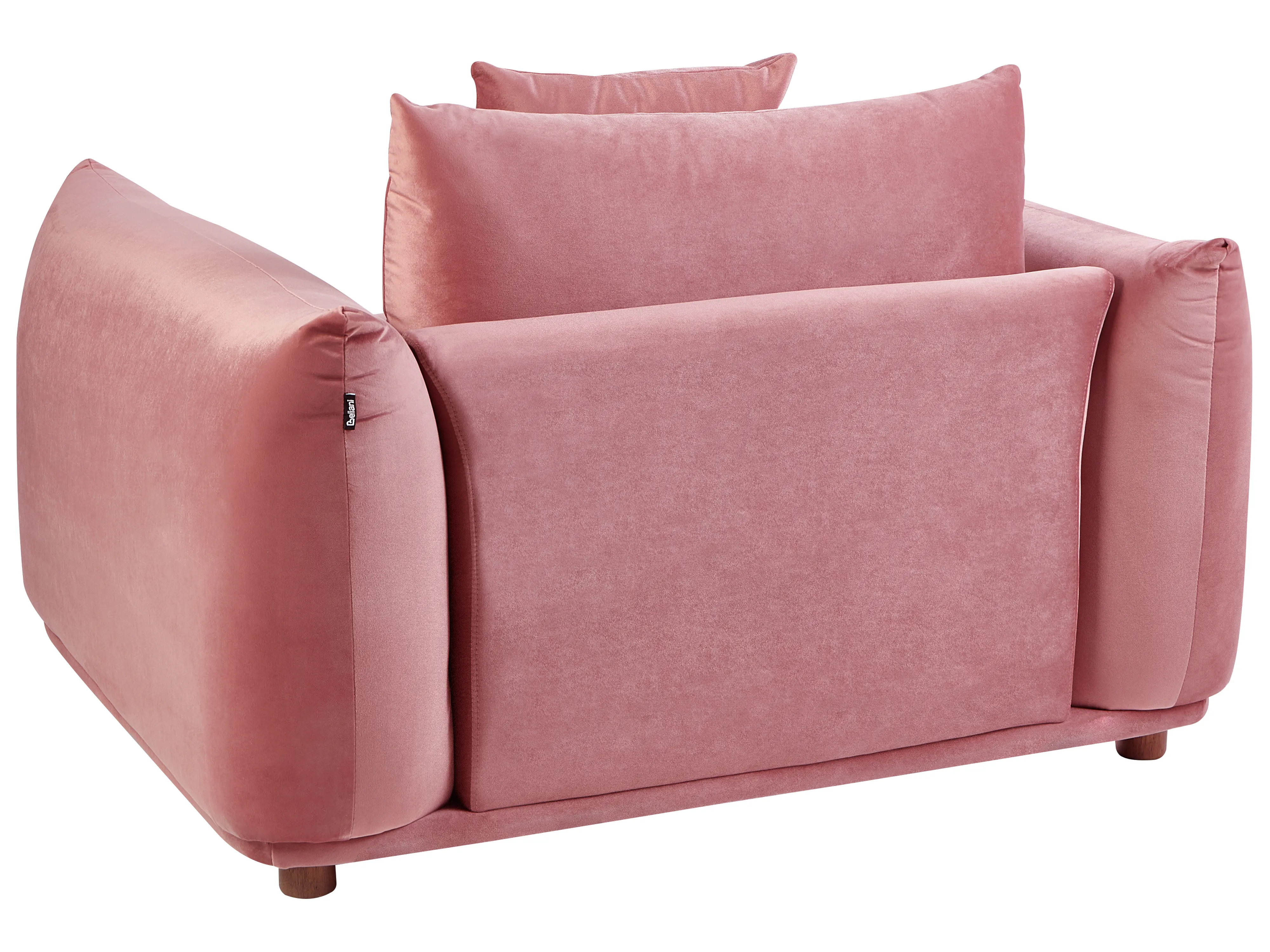 Bankenset 5-zits LUVOS Fluweel Roze