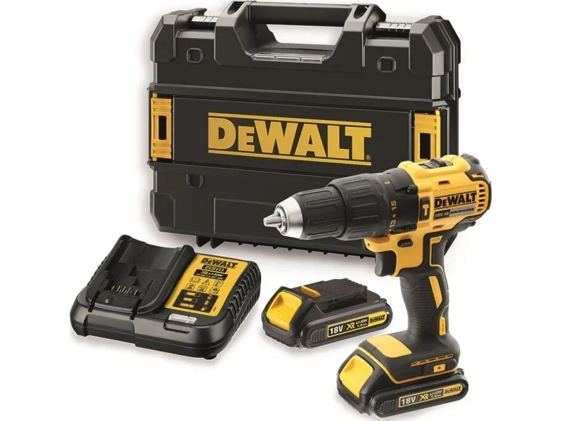 DeWALT DCD778S2T-QW - Hammerbor/skruemaskine - ledningfri 13 mm - 2 batterier - 18 V