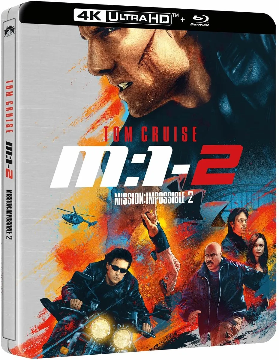 Mission Impossible 2 - Steelbook Édition limitée (Blu-ray UHD 4K   Blu-ray) Disques Blu-ray films