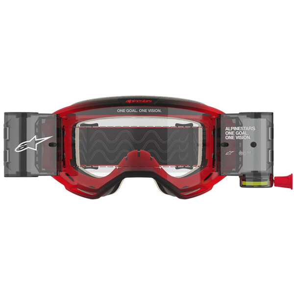 Alpinestars - Masque Vision 5 Blaze Roll-Off Rouge / Blanc / Noir / Transparent