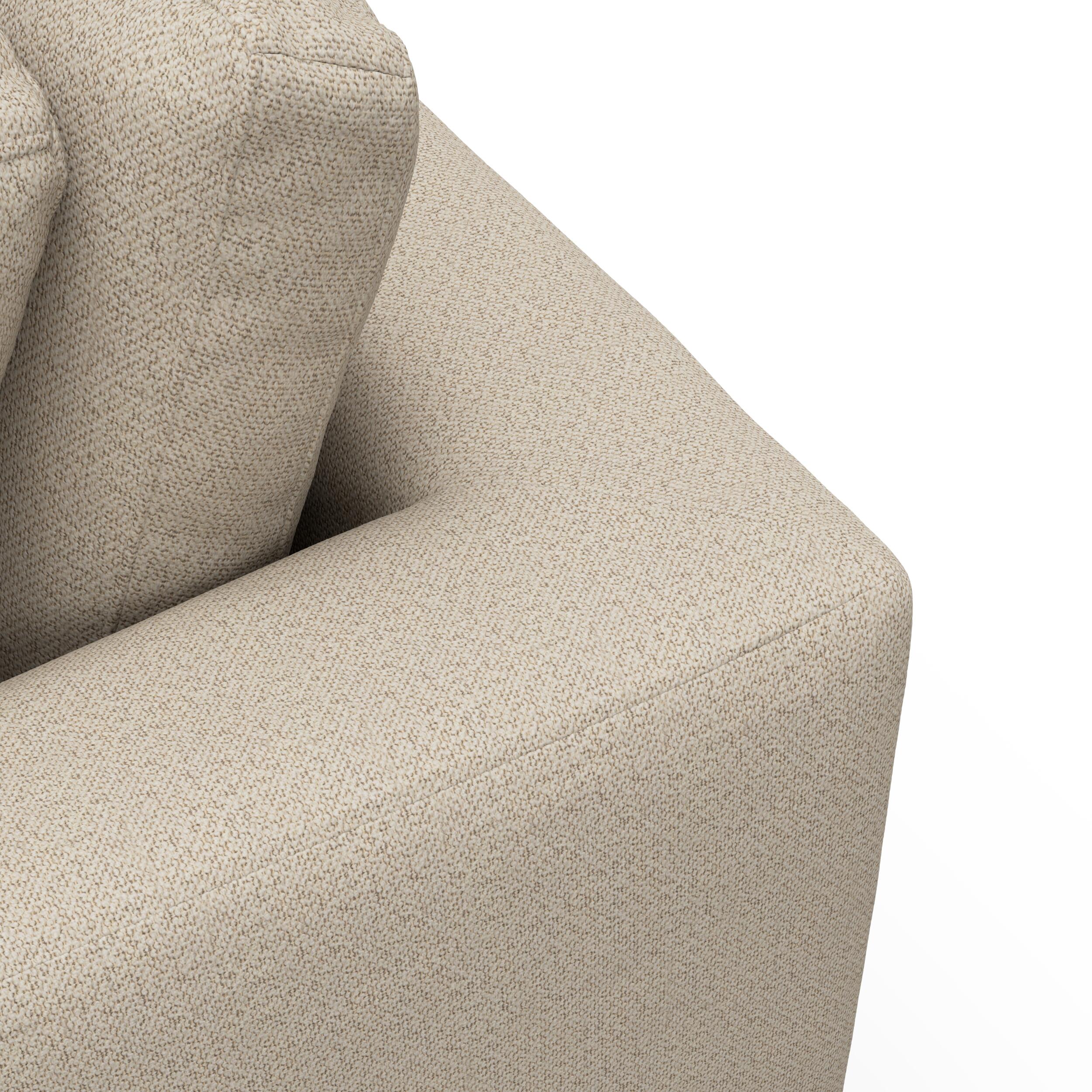 Angolo højrevendt sofa med pufafslutning