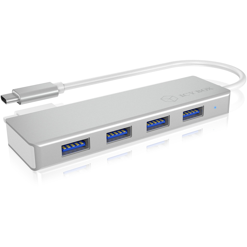Icy Box USB-C Hub IB-HUB1425-C3, 4x USB 3.0, 4-Port, 0.2 m