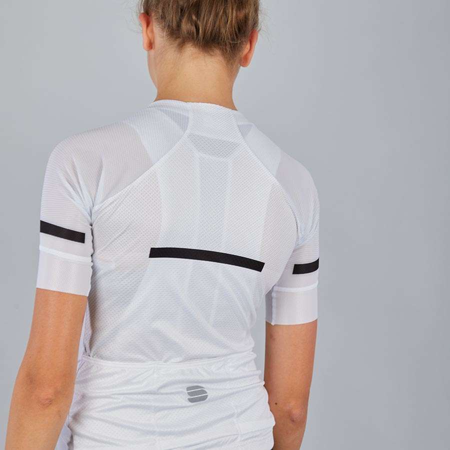 Sportful Evo Fietsshirt Korte Mouwen Wit Dames