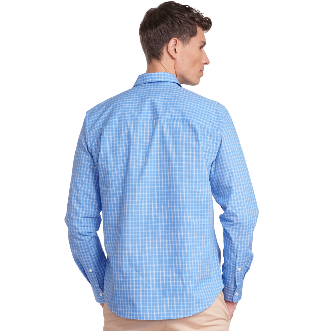 VanVaan Herren Hemd mit Karos blau