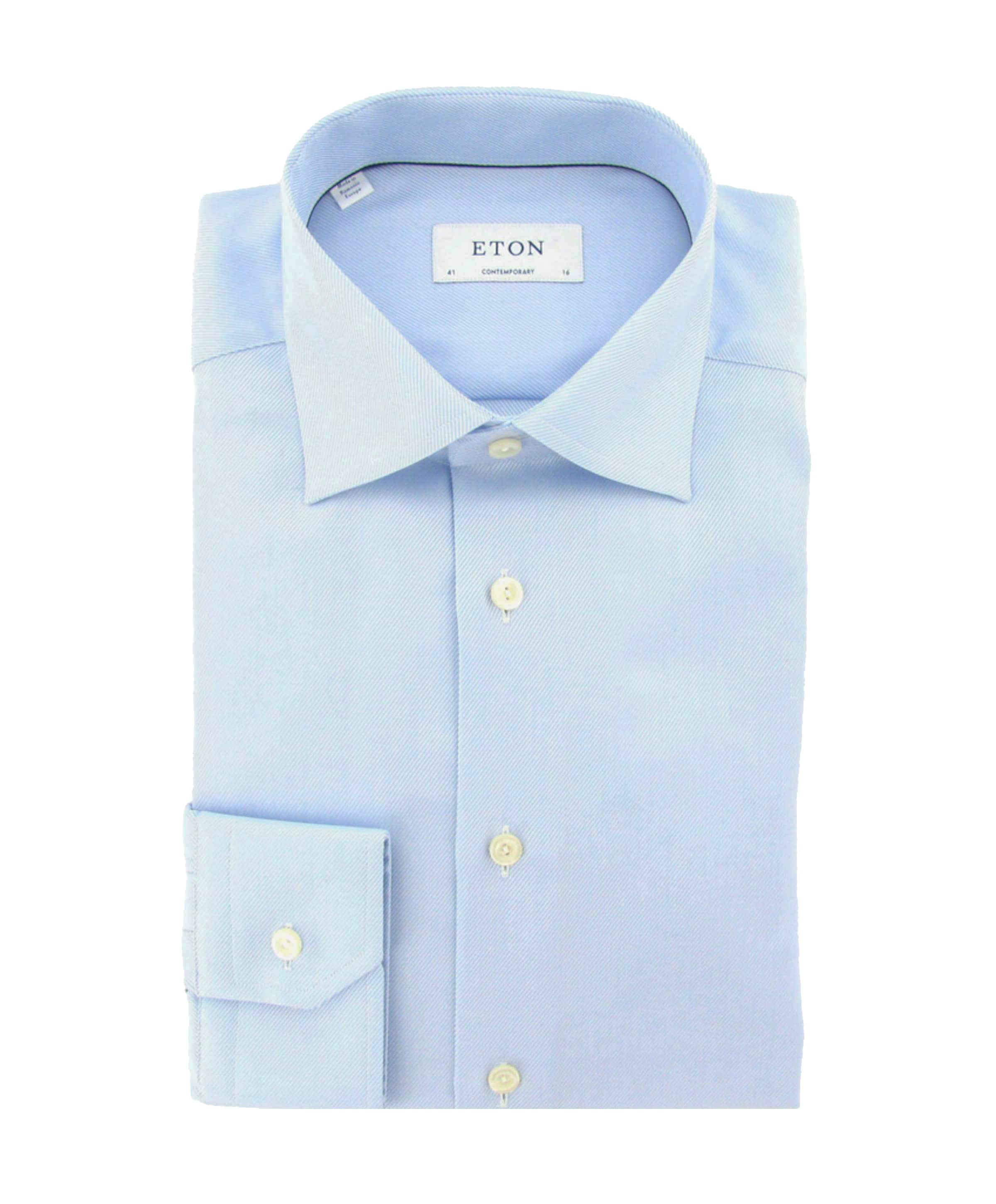 ETON Heren overhemd lange mouw blauw