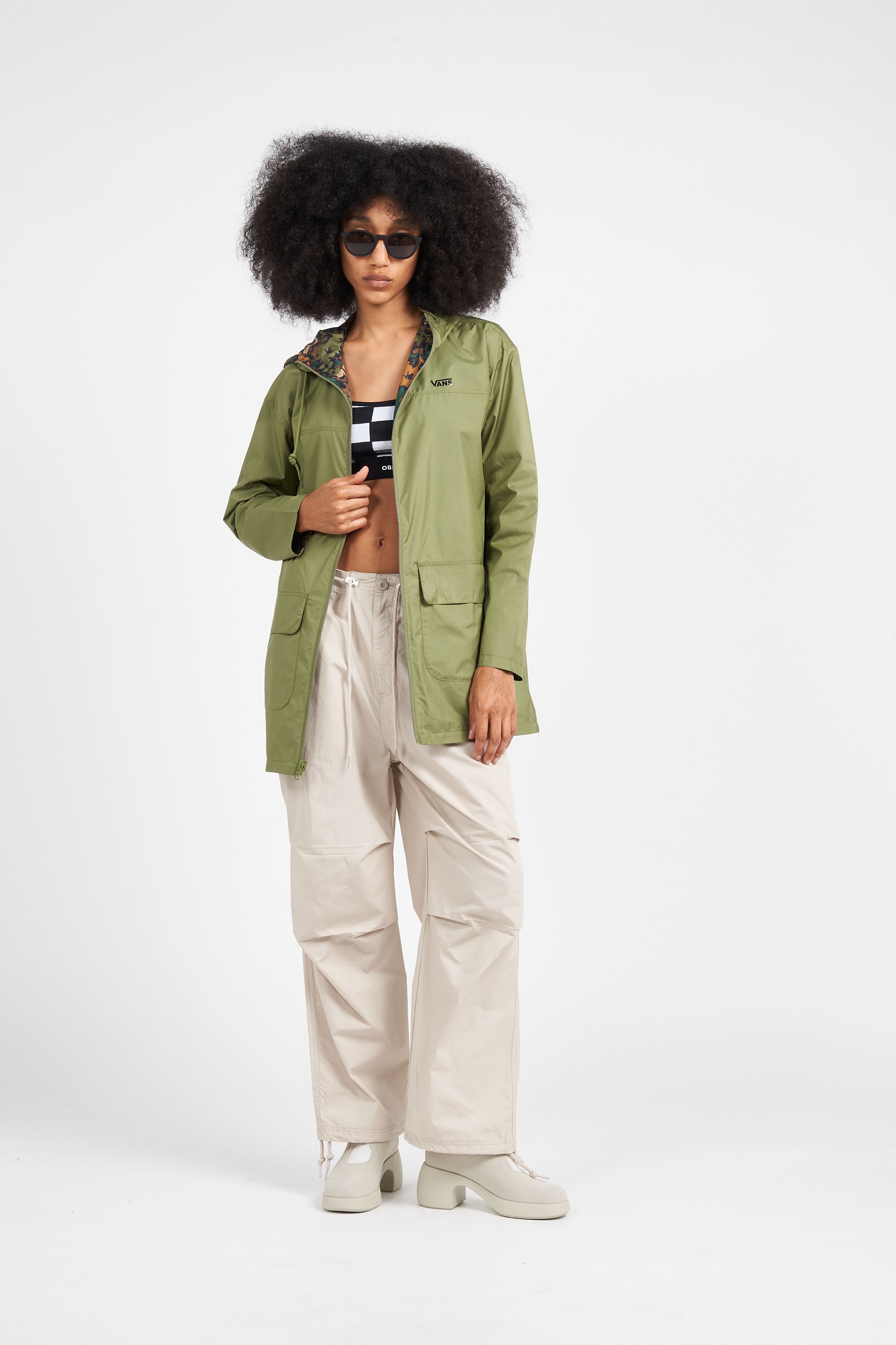 VANS Parka ASPECT REVERSIBLE JACKE COFL MDGRE Vert