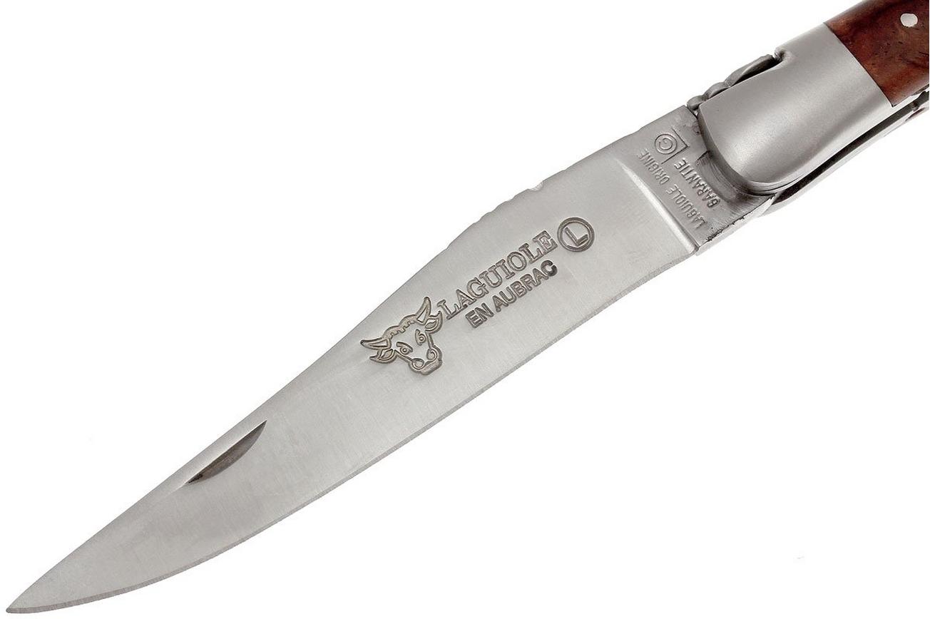 Laguiole en Aubrac 12cm Double Plates, palissander handgevijld, L0712LPI-FSB1