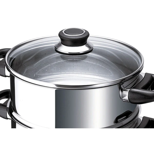 Couscoussier 8,5L Beka Polo inox 18/10 + couvercle en verre Beka