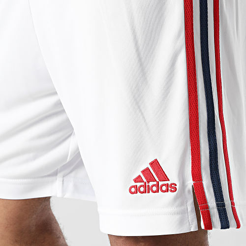 Short Jogging A Bandes Arsenal GS2454 Blanc