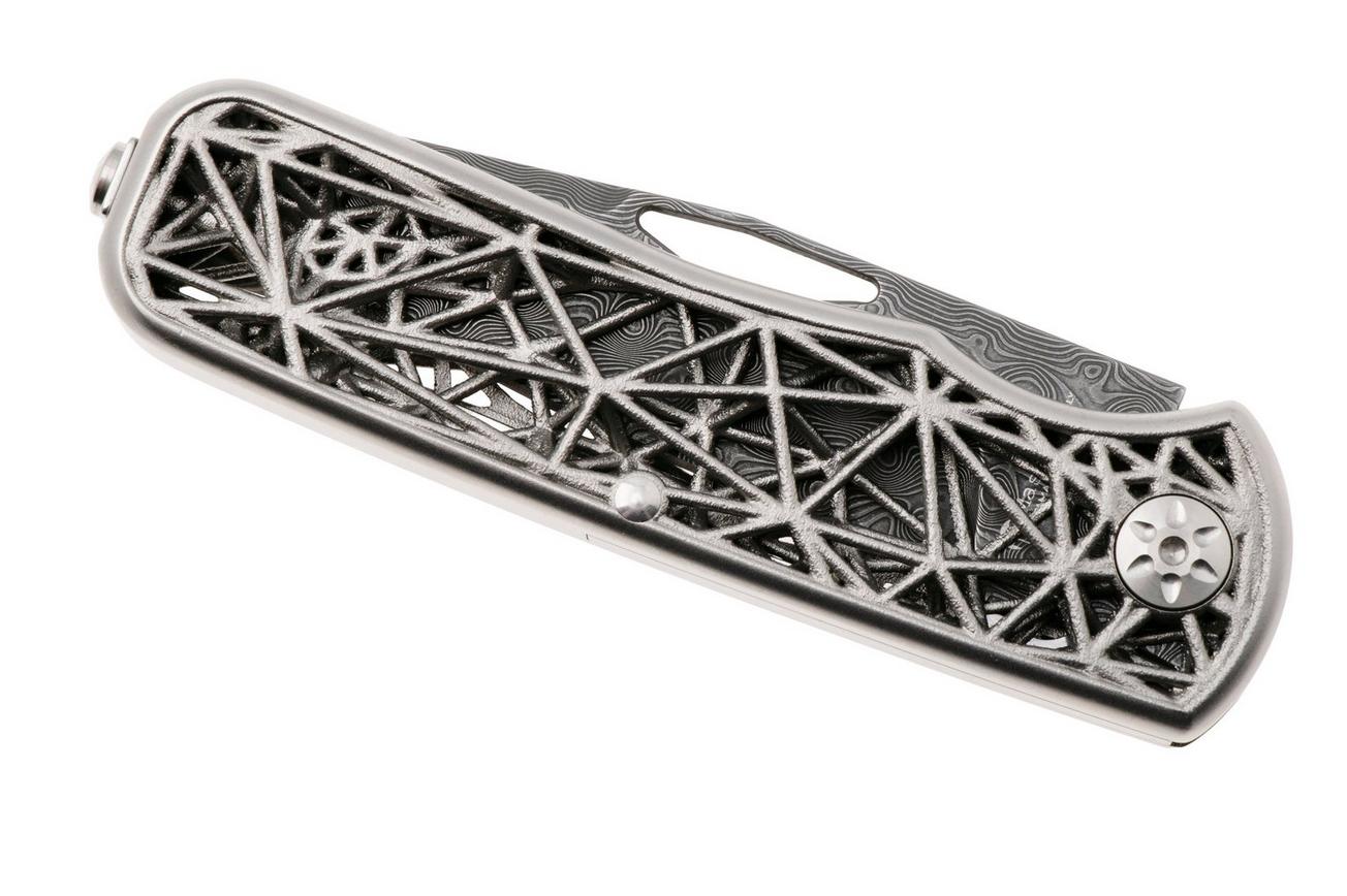 Maserin 504/D Nexus Small Roses Damascus, Steel 3D Printed, Limited Edition zakmes