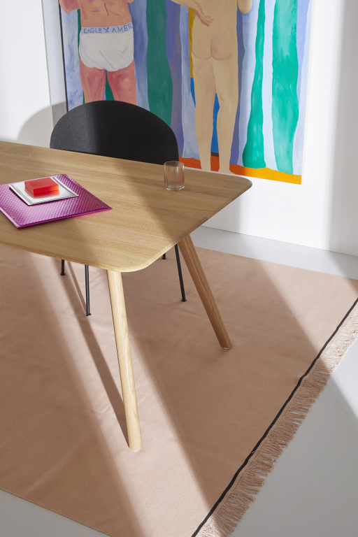 Objekte unserer Tage Meyer tafel 160x92 waxed essen met wit pigment
