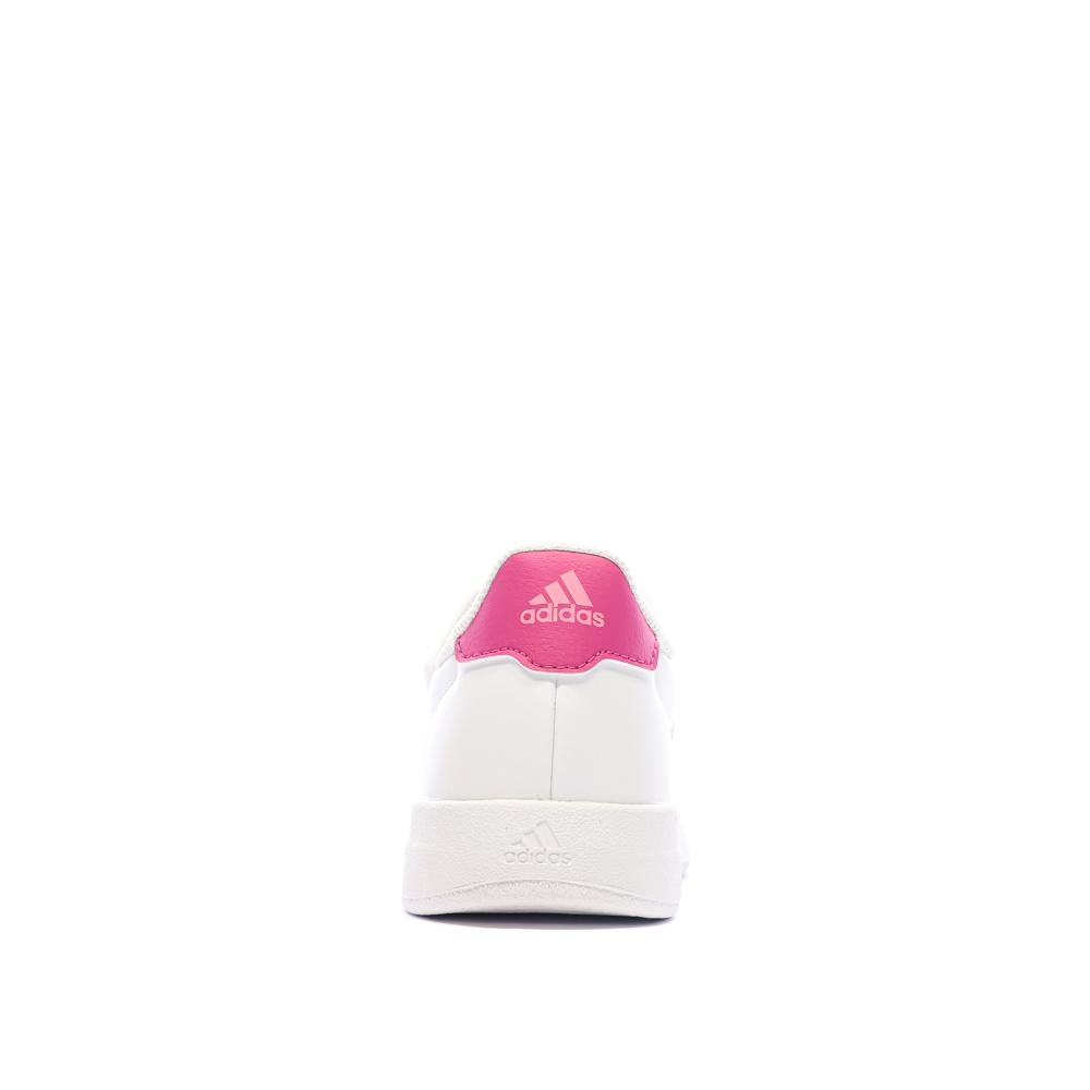 Adidas Baskets Blanches/Rose Fille Adidas Breaknet 2.0