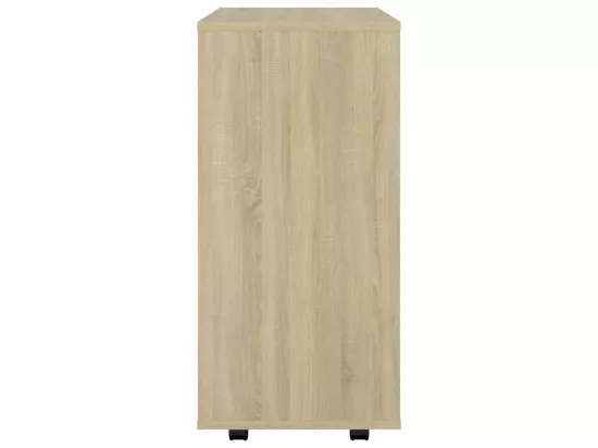Armoire à roulettes Chêne Sonoma 60x35x75 cm Bois d’ingénierie