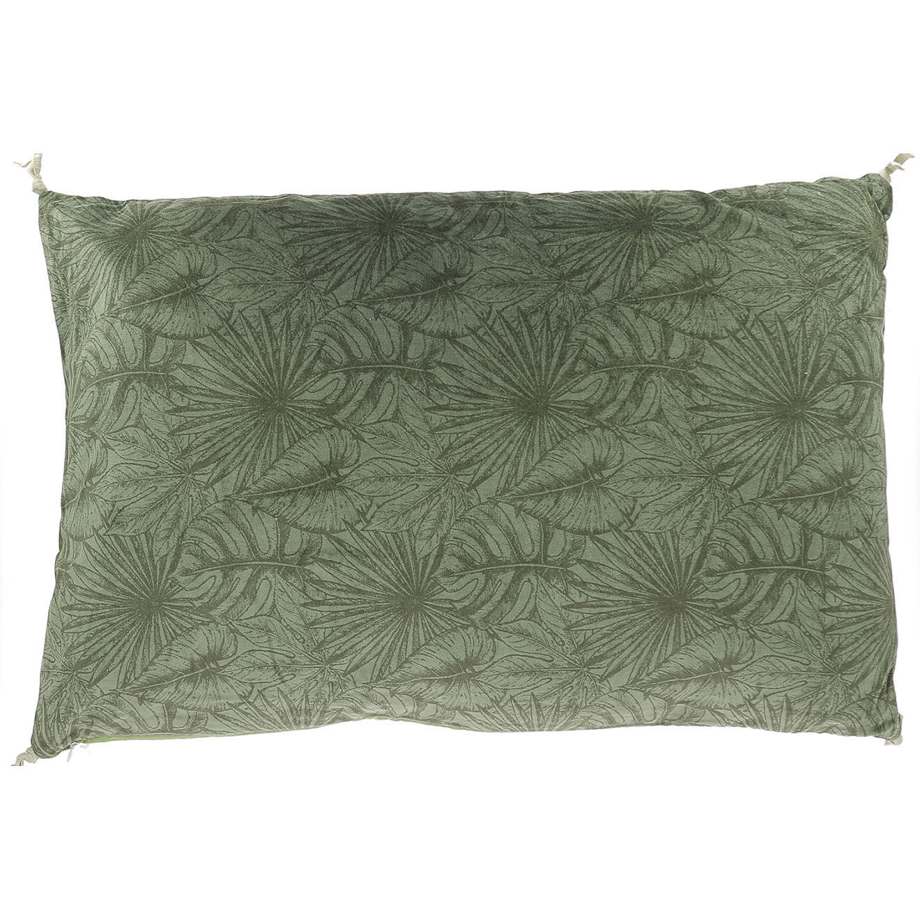 En Fil d'Indienne Housse de coussin Goa olive - 50x75 cm