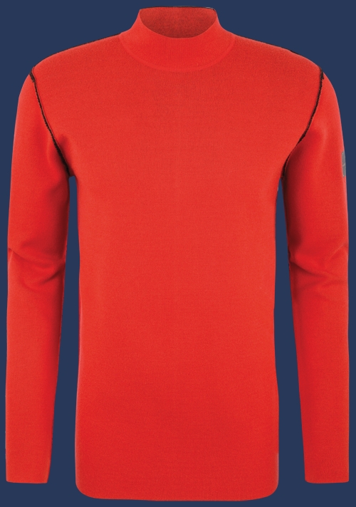 Herren Pullover 012 KoNitH, Orange/Anthracite