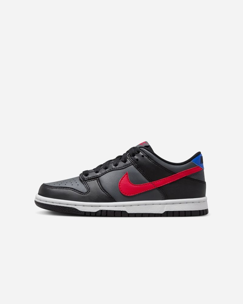 Chaussures Nike Dunk Low Noir & Rouge pour enfant