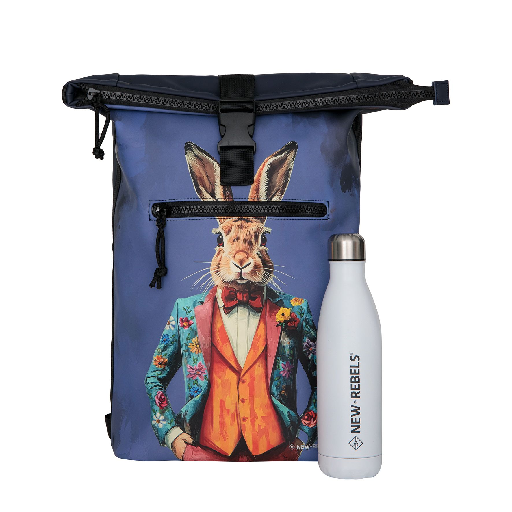 New Rebels Mart Art New York Rolltop Backpack Rabbitsuit