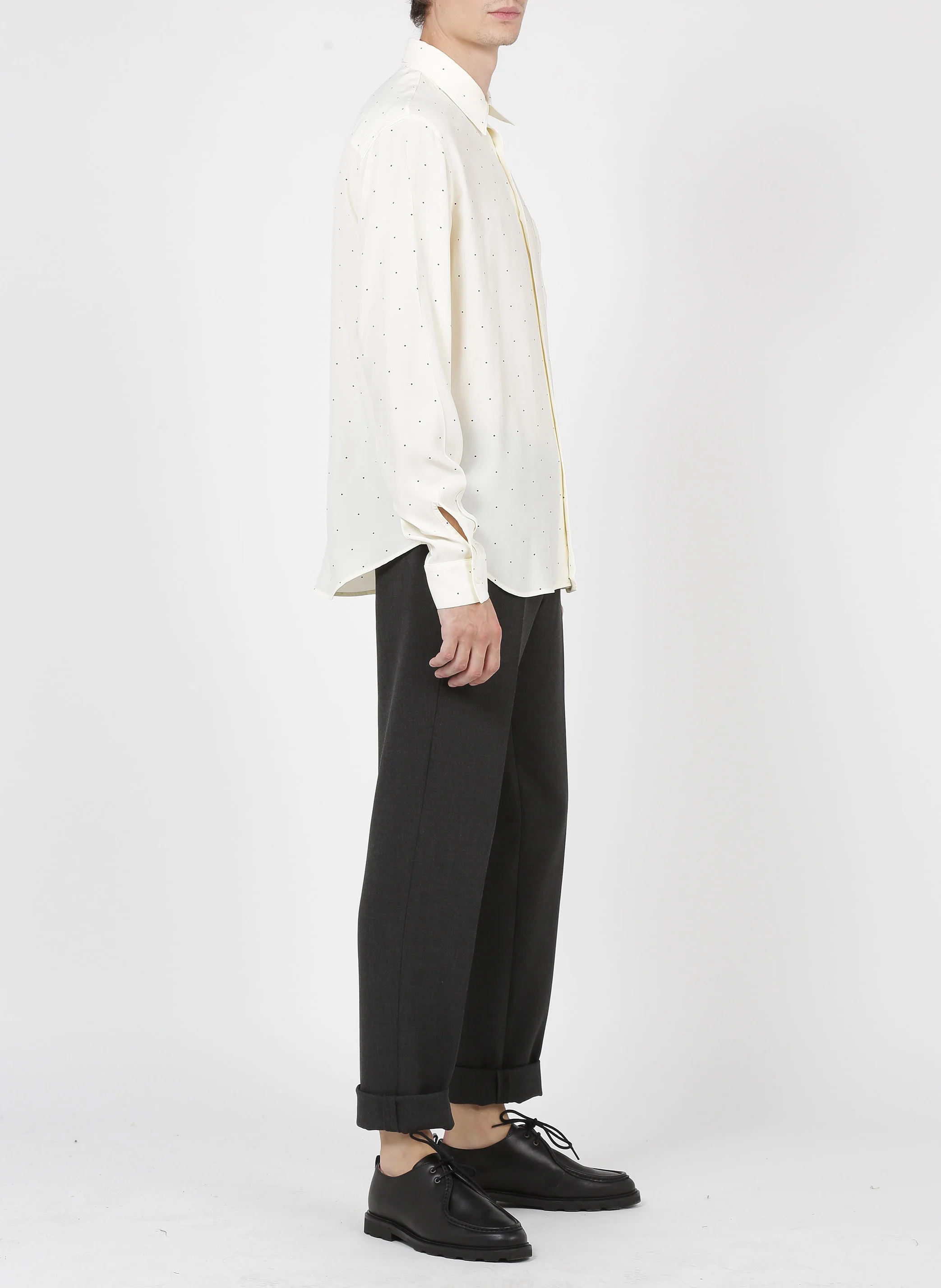 Pantalon droit| Gris