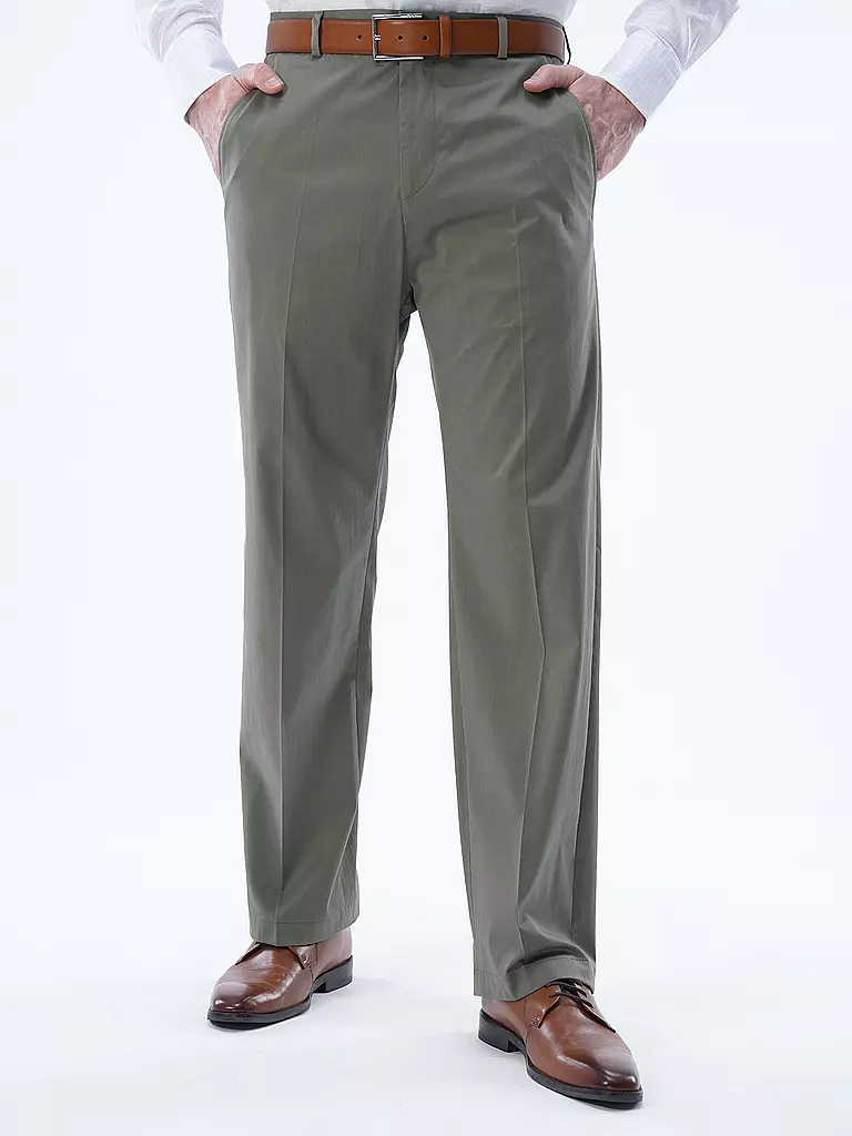 STRELLSON Anzughose Loose Fit JOE grün