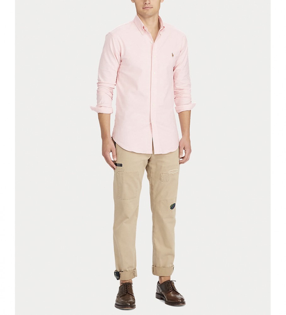 Camisa Oxford rosa Ralph Lauren