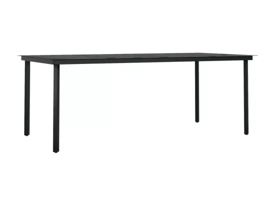 Ensemble de salle à manger de jardin 7 pcs Noir 36