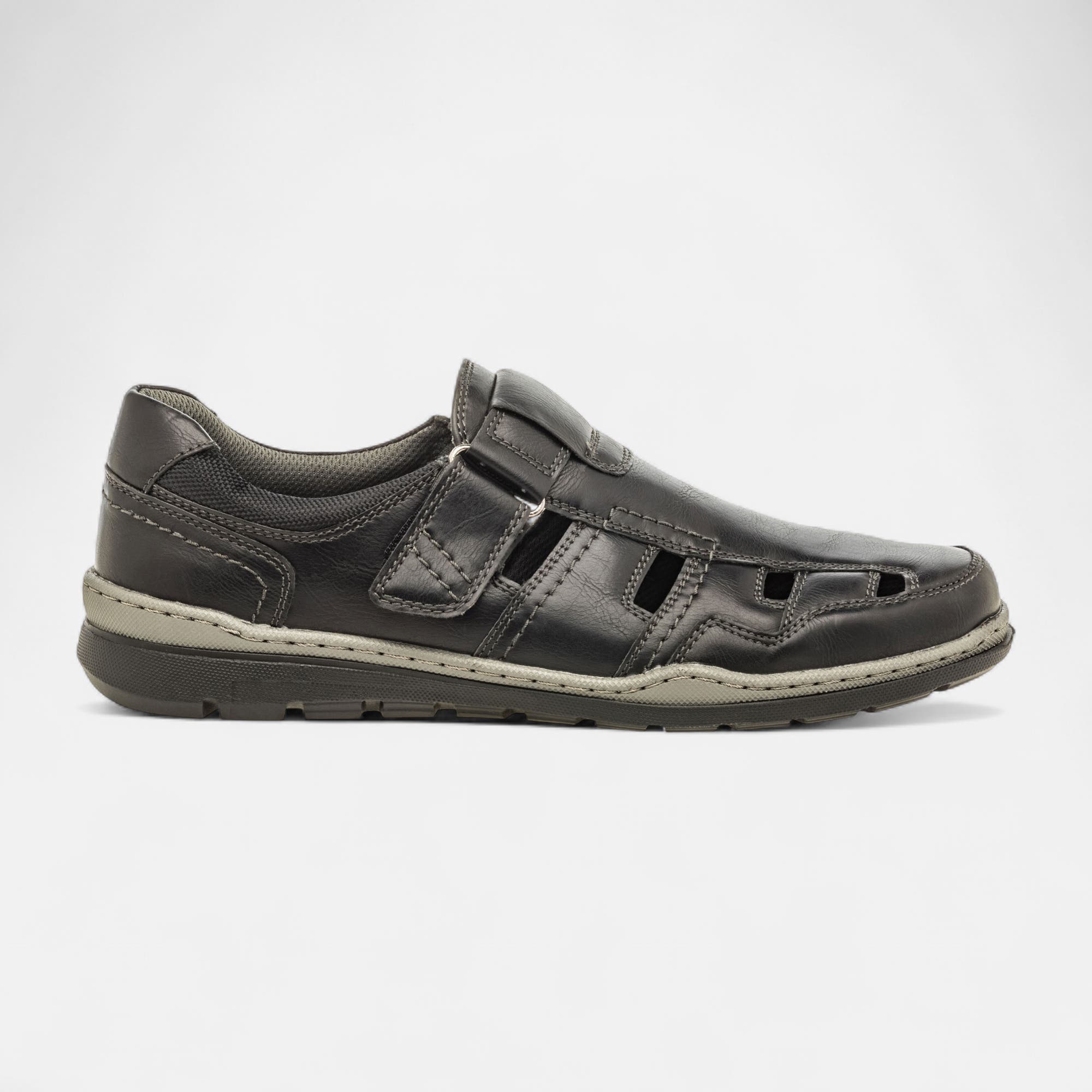 Nu-pieds confort Homme noir
