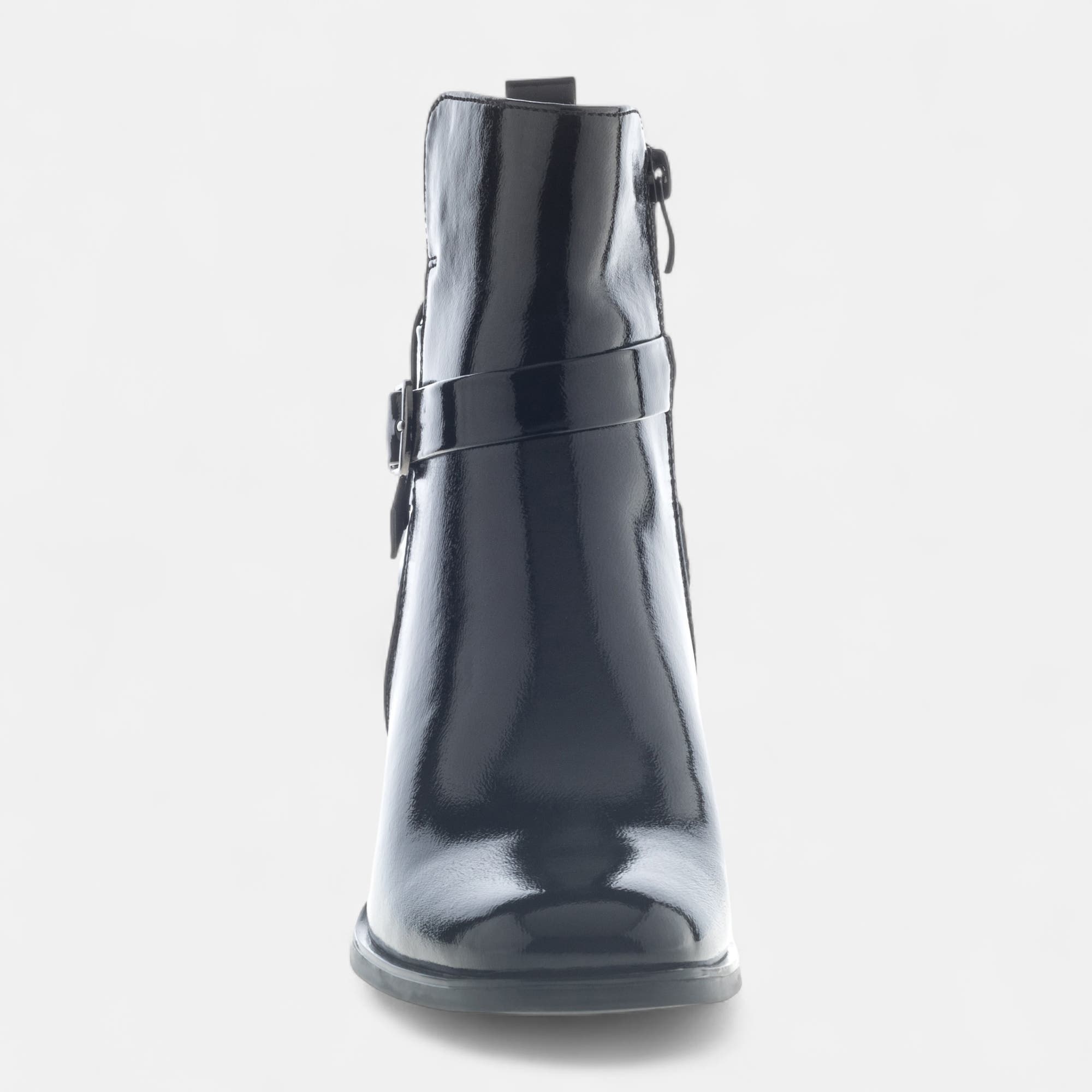 Bottines à talon Femme noir vernis