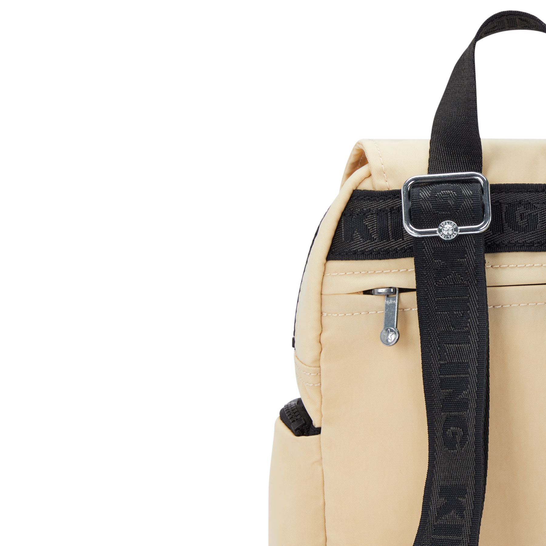 CITY ZIP MINI Mini sac à dos avec bretelles ajustables - Eager Beige