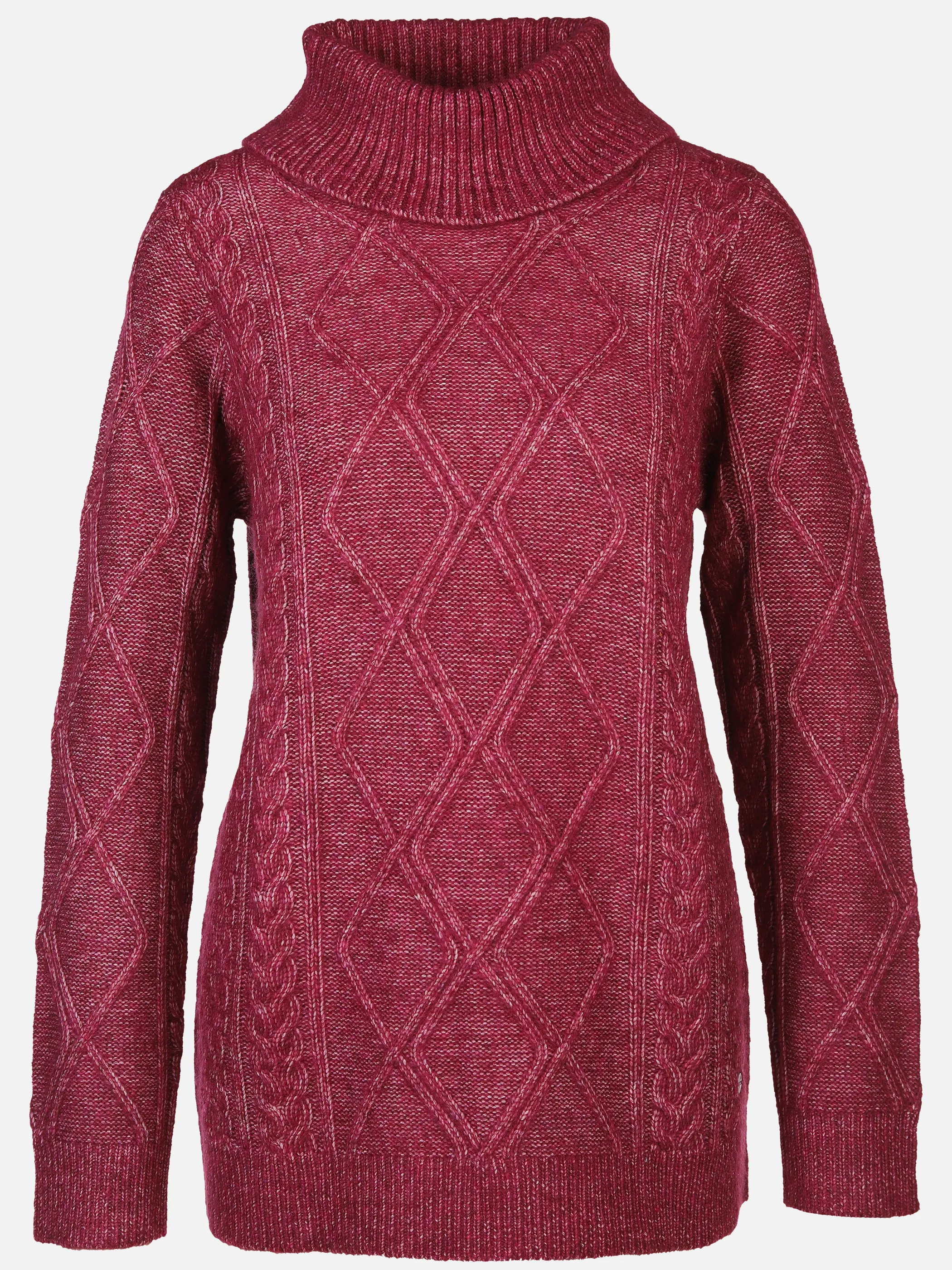 Damen Pullover mit Rollkragen und Muster
