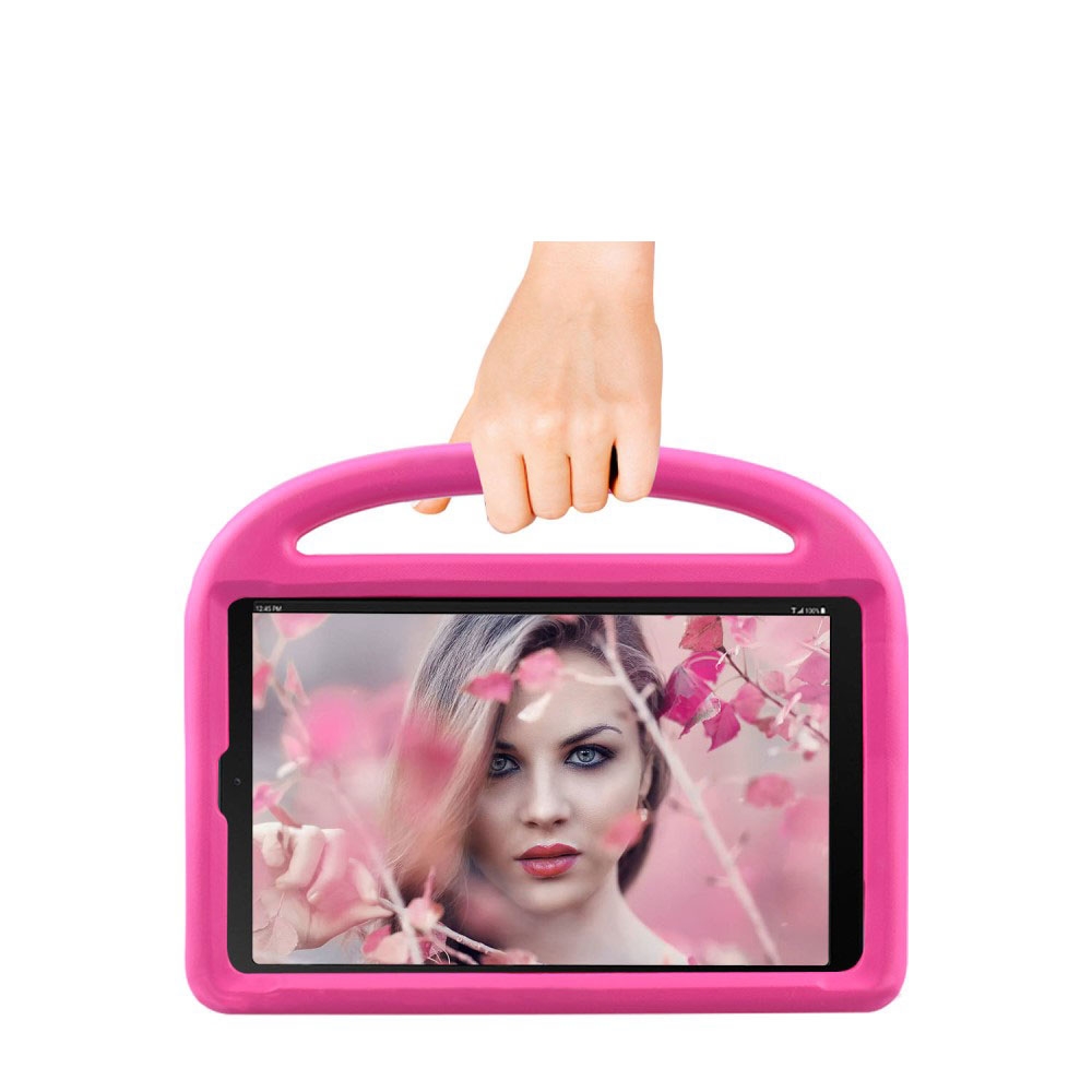 Samsung Galaxy Tab A 10.1 (2019) Stossfeste Kinder Schaumstoff Hülle mit Griff   Kickstand - Pink