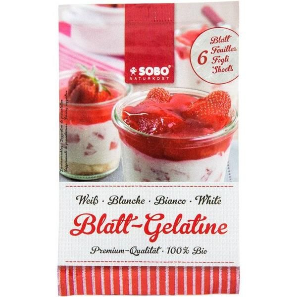 Gelatina Em Folhas Biológica