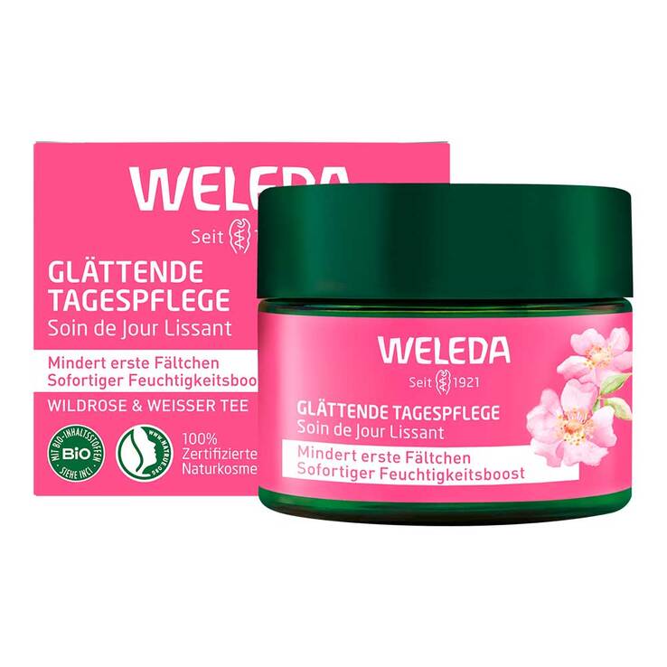 Weleda glättende Tagespflege Wildrose & weißer Tee, 40 ml