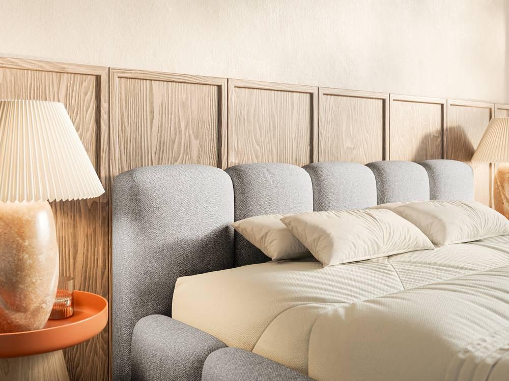 NADUVI Collection Bedframe Chloe laag 180 x 200 cm chenille
