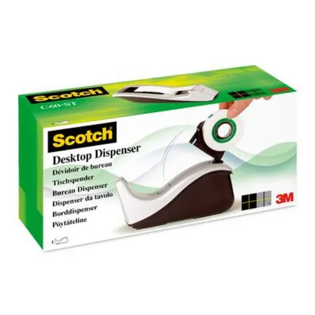 Scotch® Tischabroller, 19mmx33m sw/si inkl. 1 Rolle Scotch® Magic