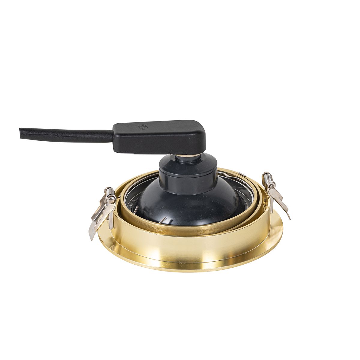 Moderne inbouwspot goud verstelbaar - Coop 111 Honey