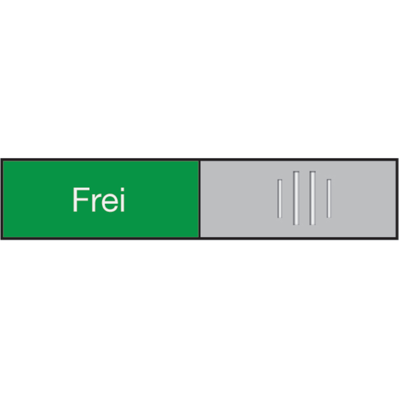 Berec Design Türschild Frei-Besetzt, deutsch, 102 x 27.4 mm, 1 Stück